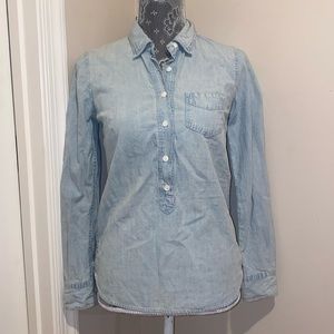 J.Crew Denim washed top size XXS